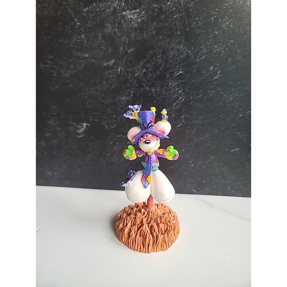 Vintage Scarecrow Mouse Figurine